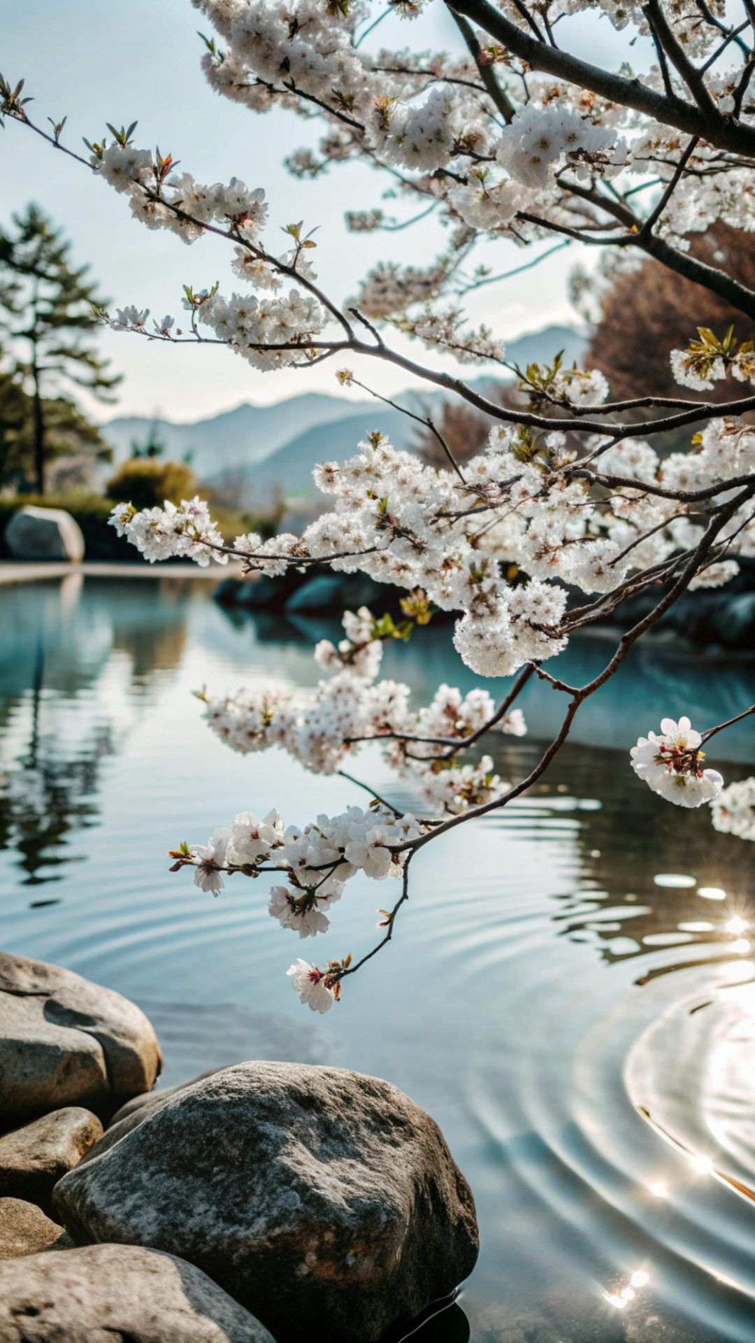 Wallpaper kreatives Poster Instagram Geschichte Blume