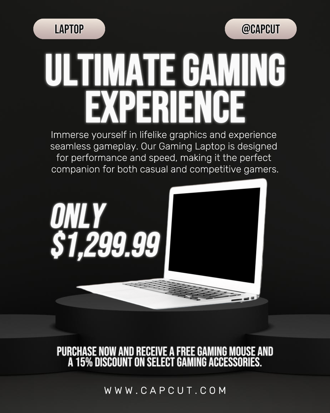 electronic promotion Laptop Instagram Portrait