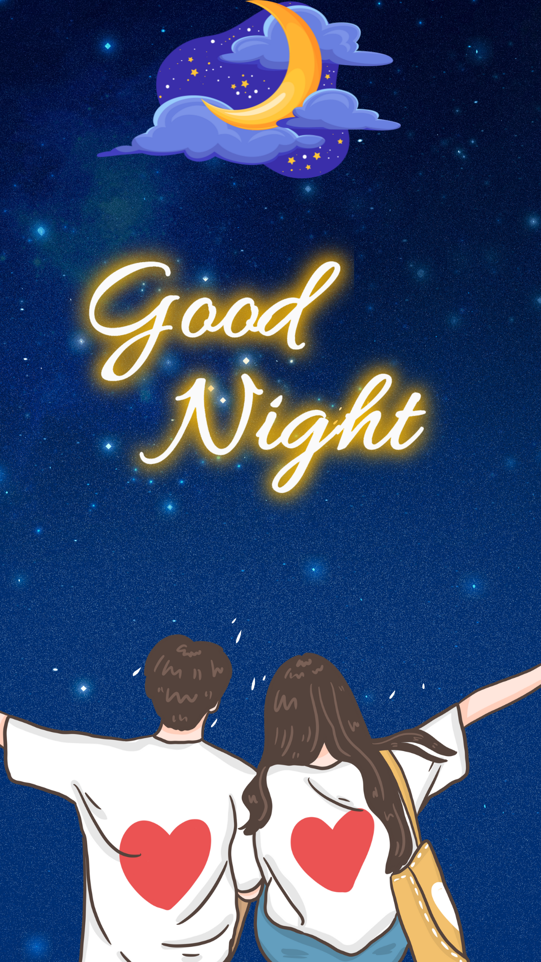 Fondo De Pantalla Ilustrado Del Teléfono Buenas Noches