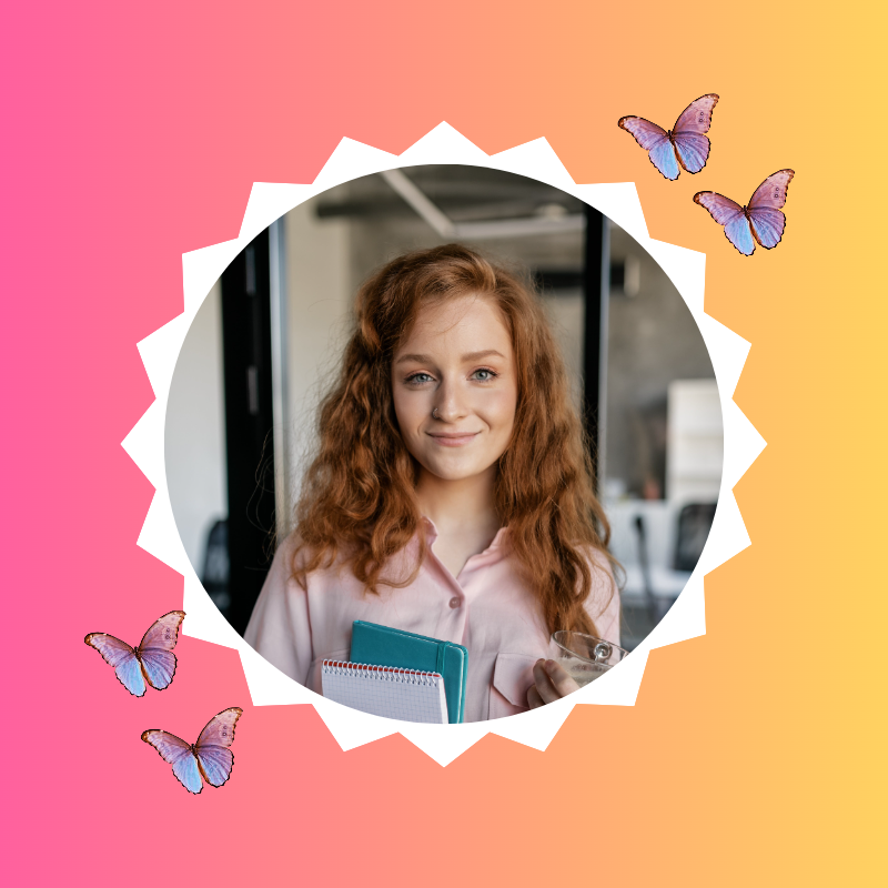 Perfil instagram borboleta