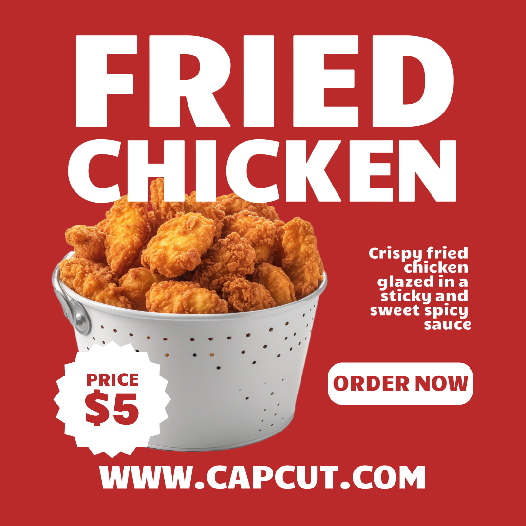 Pollo Frito De Comida