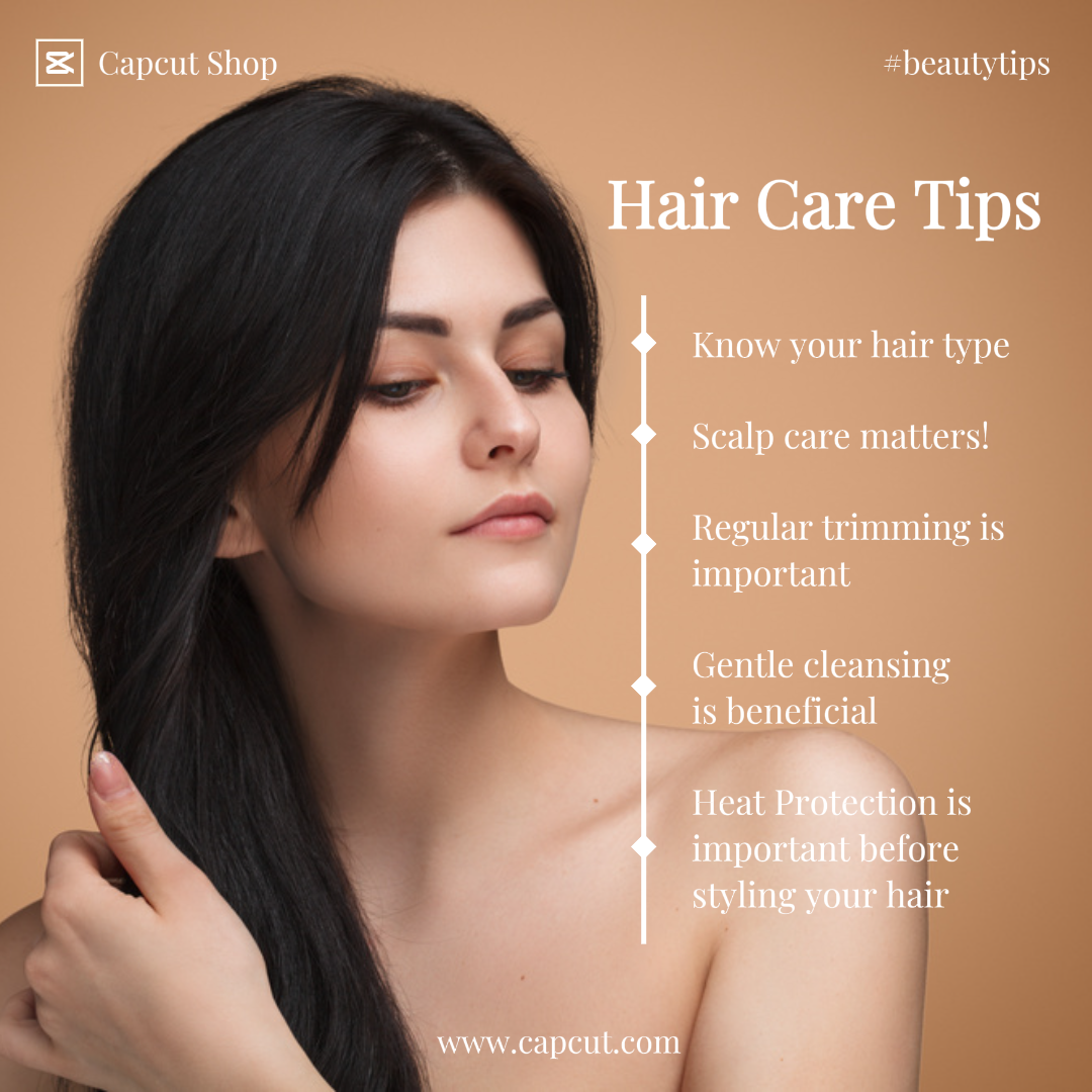 Soins de beauté Conseils de beauté Instagram Post Soins capillaires