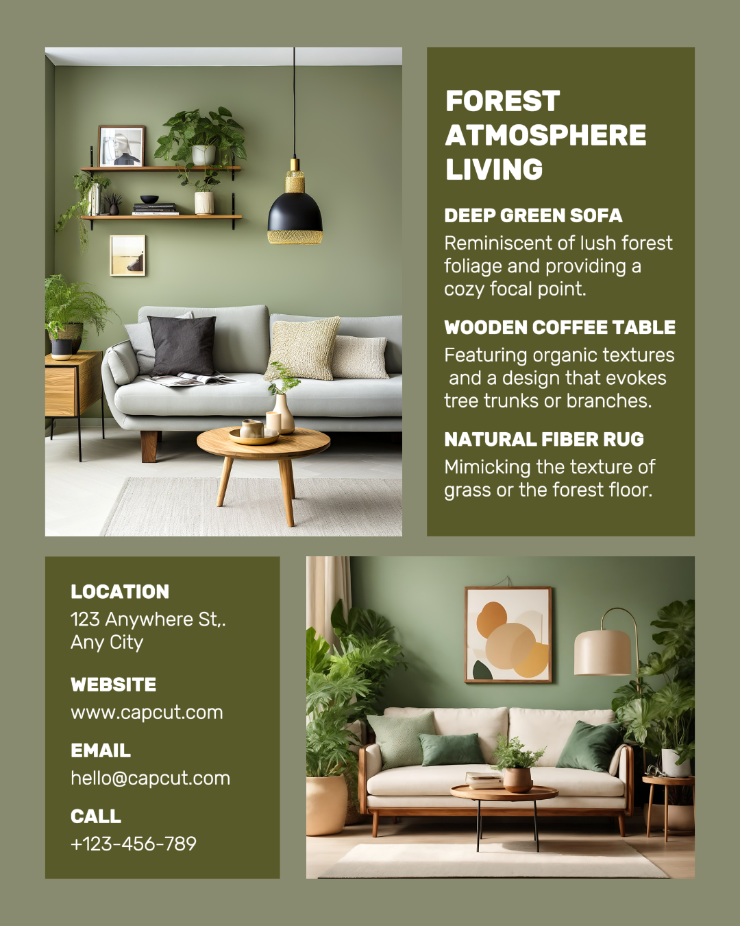 Affichage de la vie en forêt des ménages