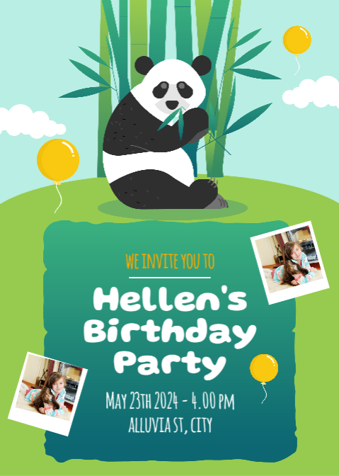 Invitation d'anniversaire non marketing