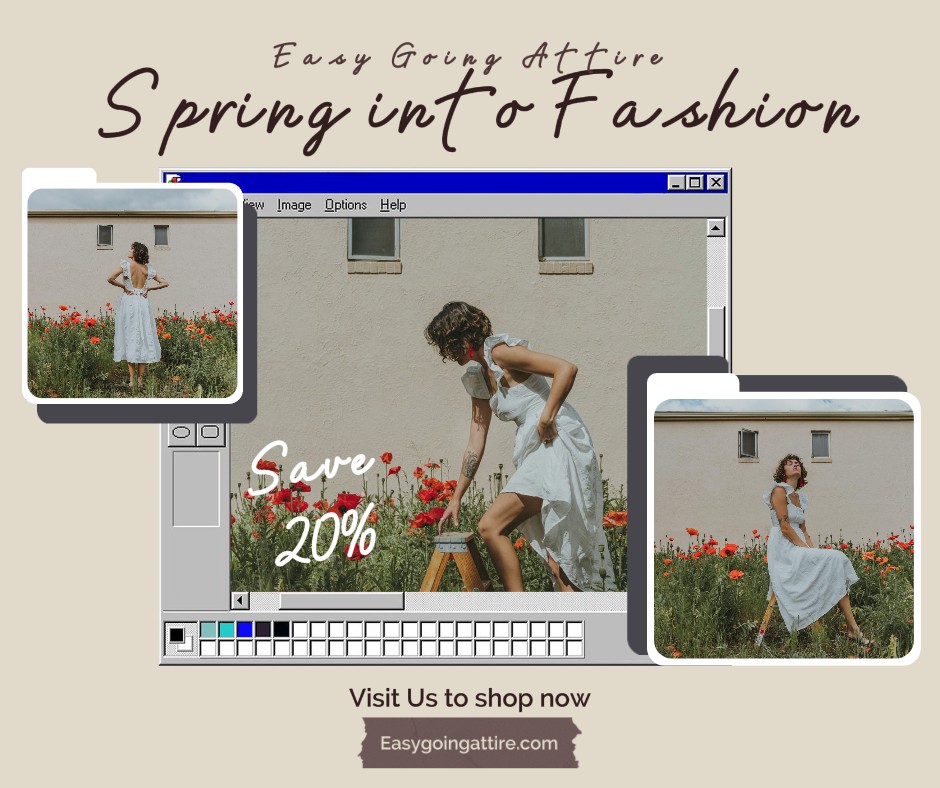 Mode Frühlingssaison Promotion Instagram Post