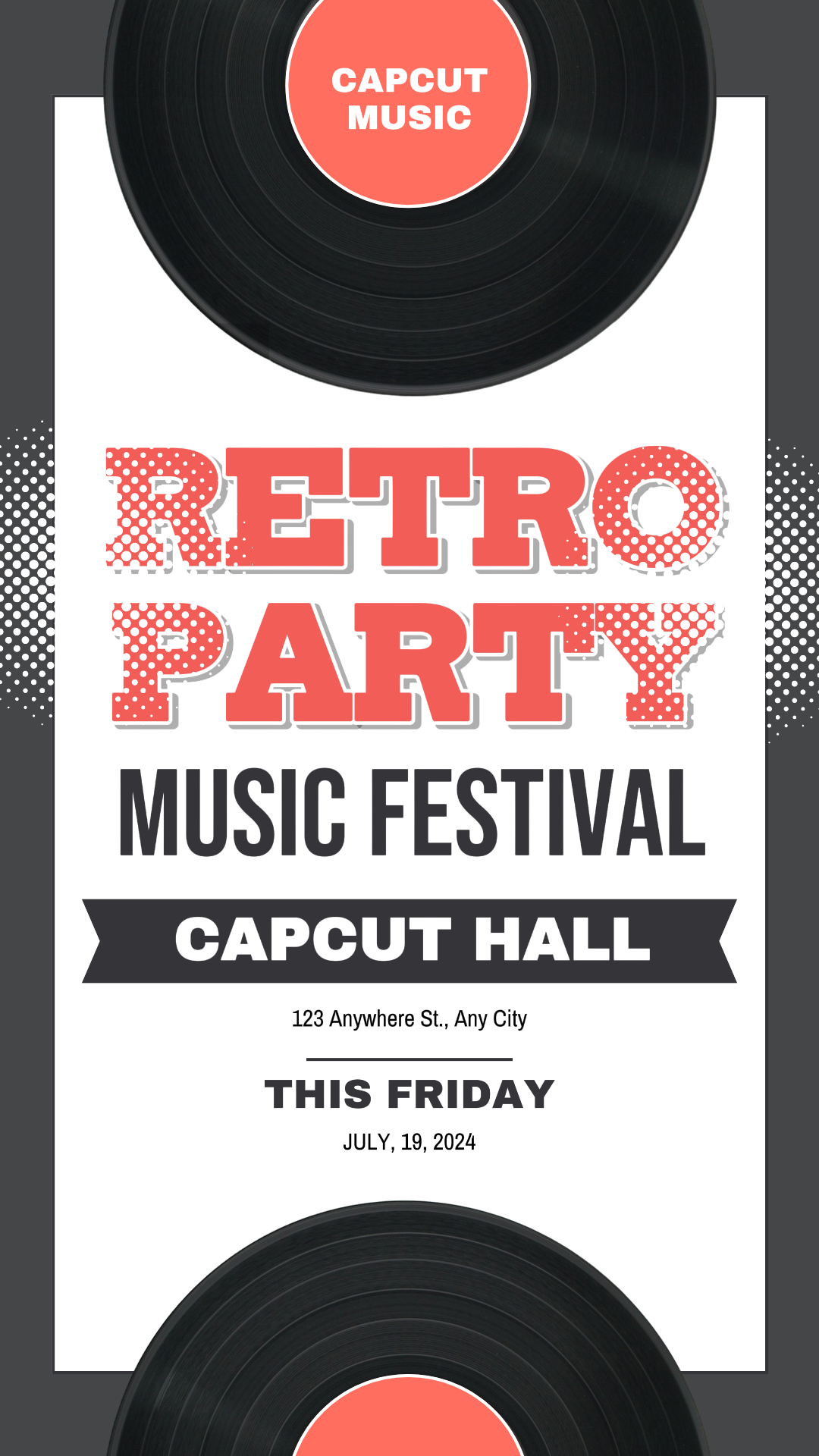 Entertainment music festival instagram retro style