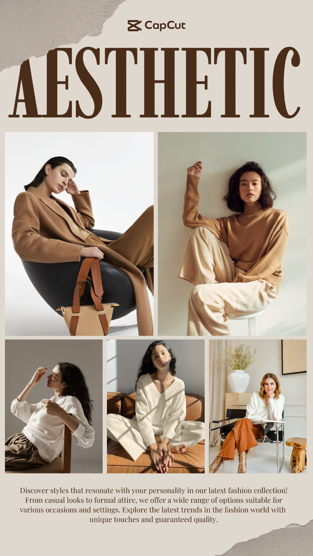 Foto de collage minimalista historia de instagram