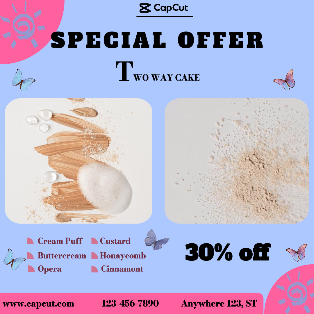 Oferta especial de cuidados com a pele 30% de desconto no Instagram Post