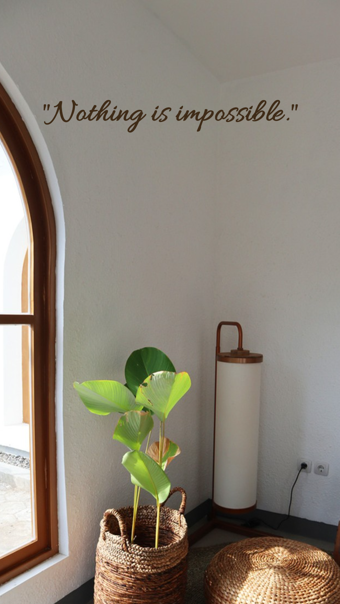 Wallpaper Creative Poster Simple Quotes Brown