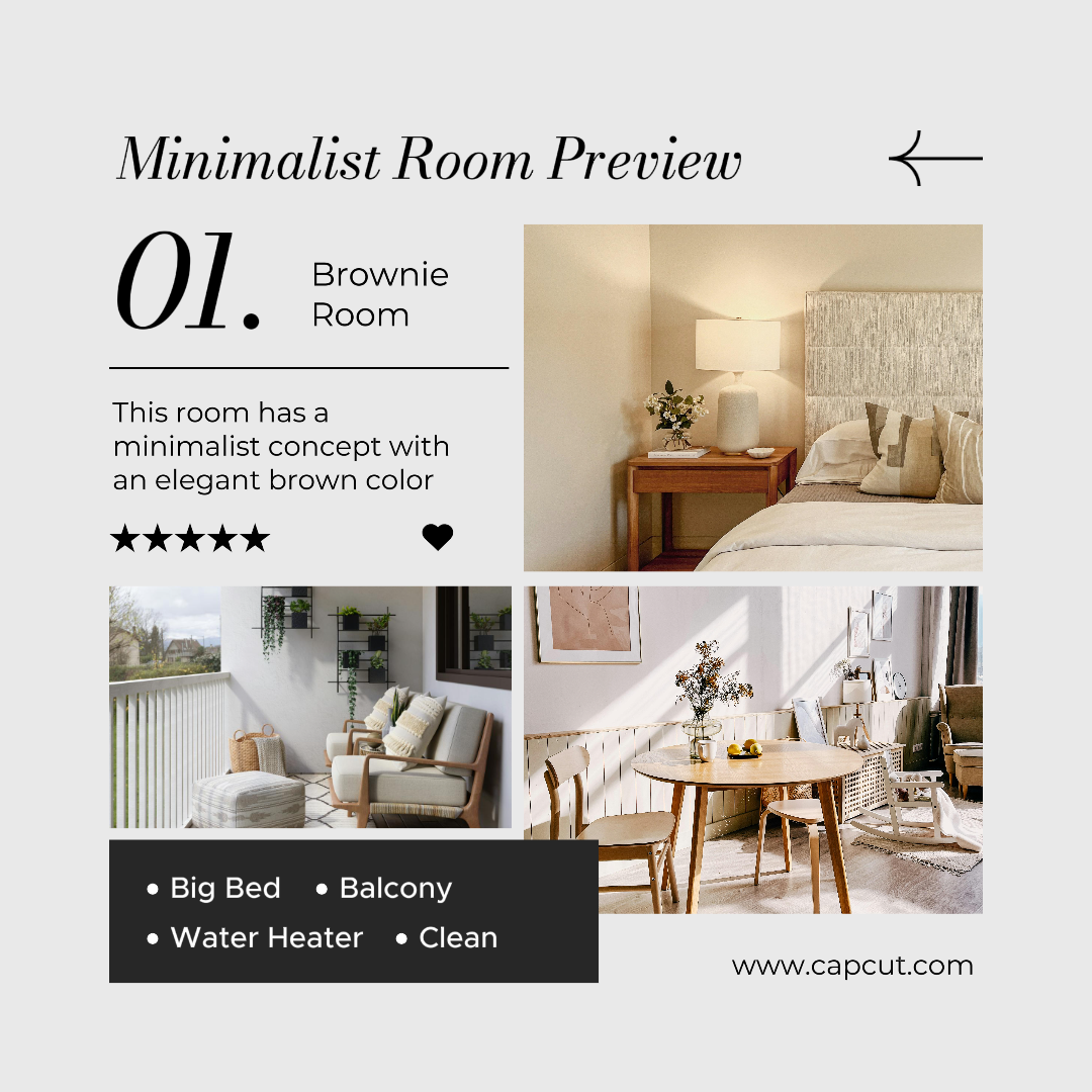 Minimalist Collage Room Preview Promotion Instagram Post