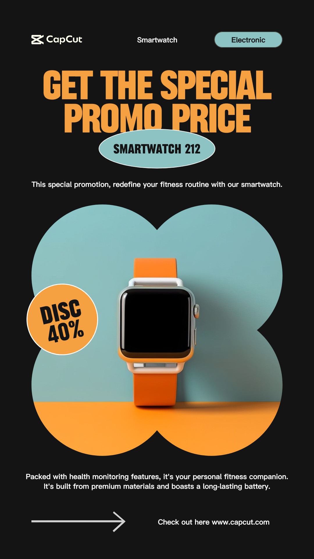 Promoção de produtos eletrônicos Tiktok Post