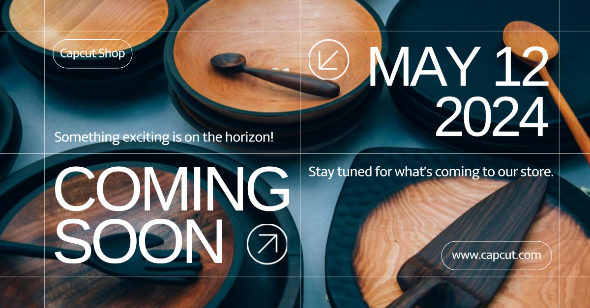 Facebook Ads Marketing Poster Household Coming Soon Banner Facebook App Ad White Brown Black