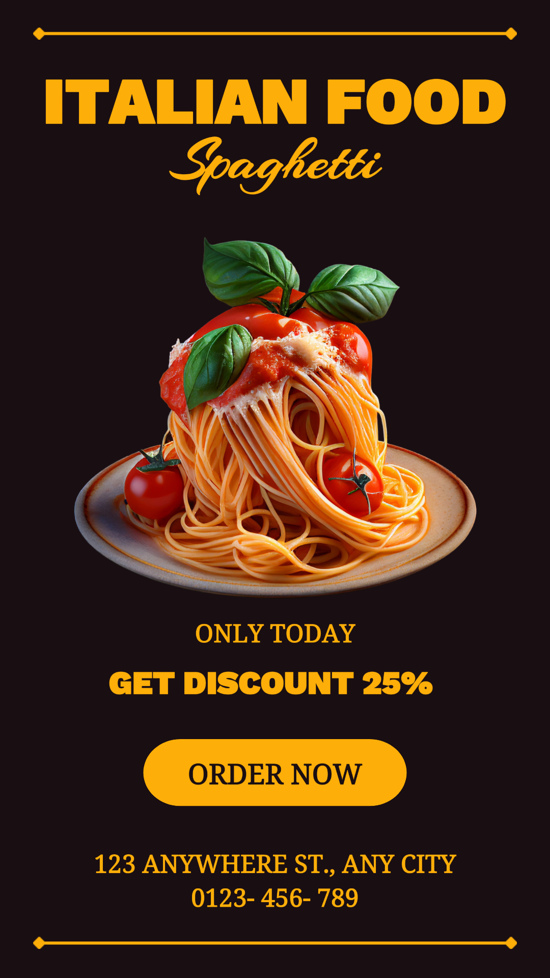 Italian Food Promotion Instagram Story