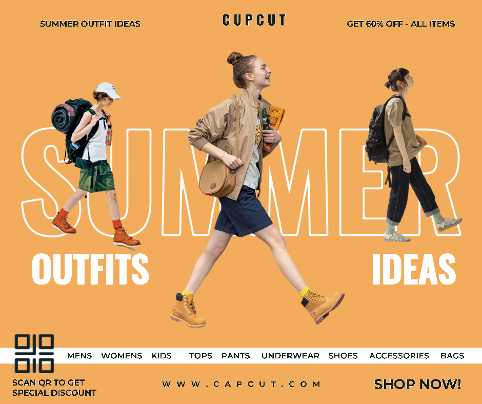 Bekleidungsmarketing-Poster - Sommer-Outfit-Ideen - Facebook Post