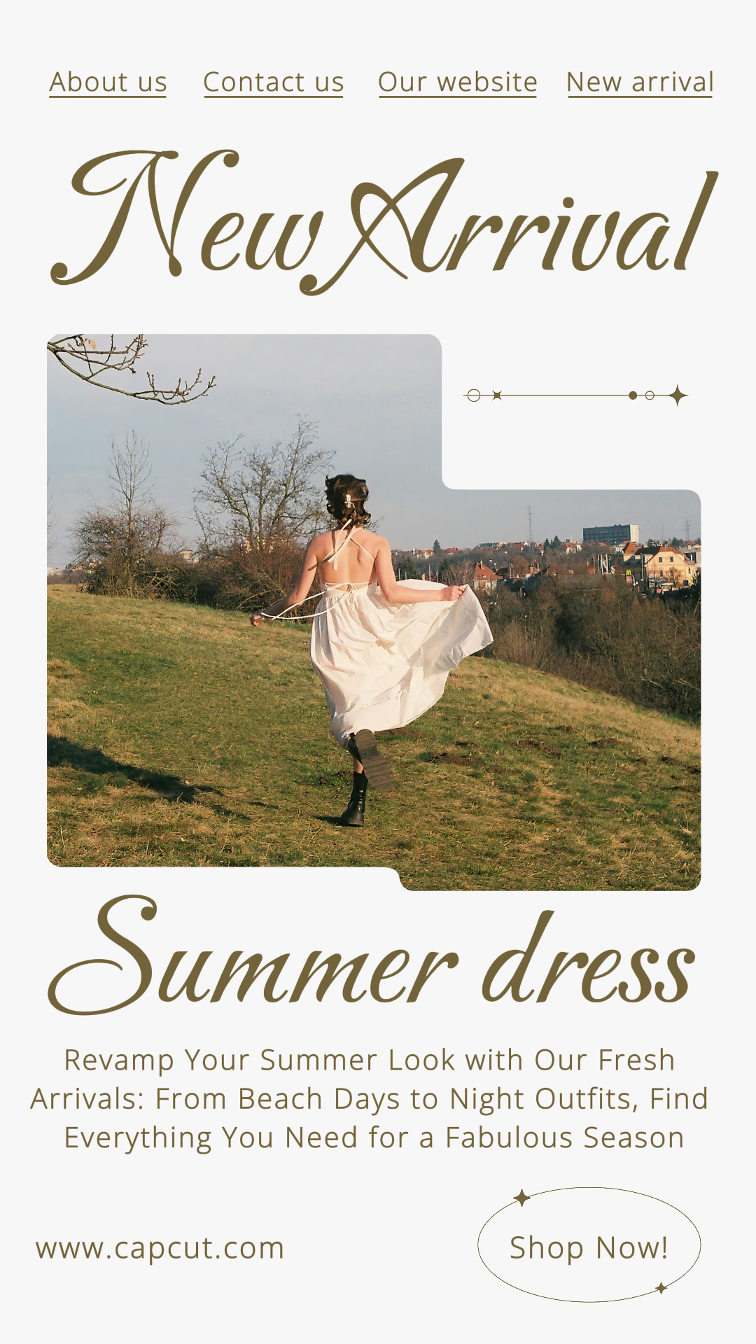 Bildvorlage Kleidung und Schuhe Instagram Story Neue Ankunft 