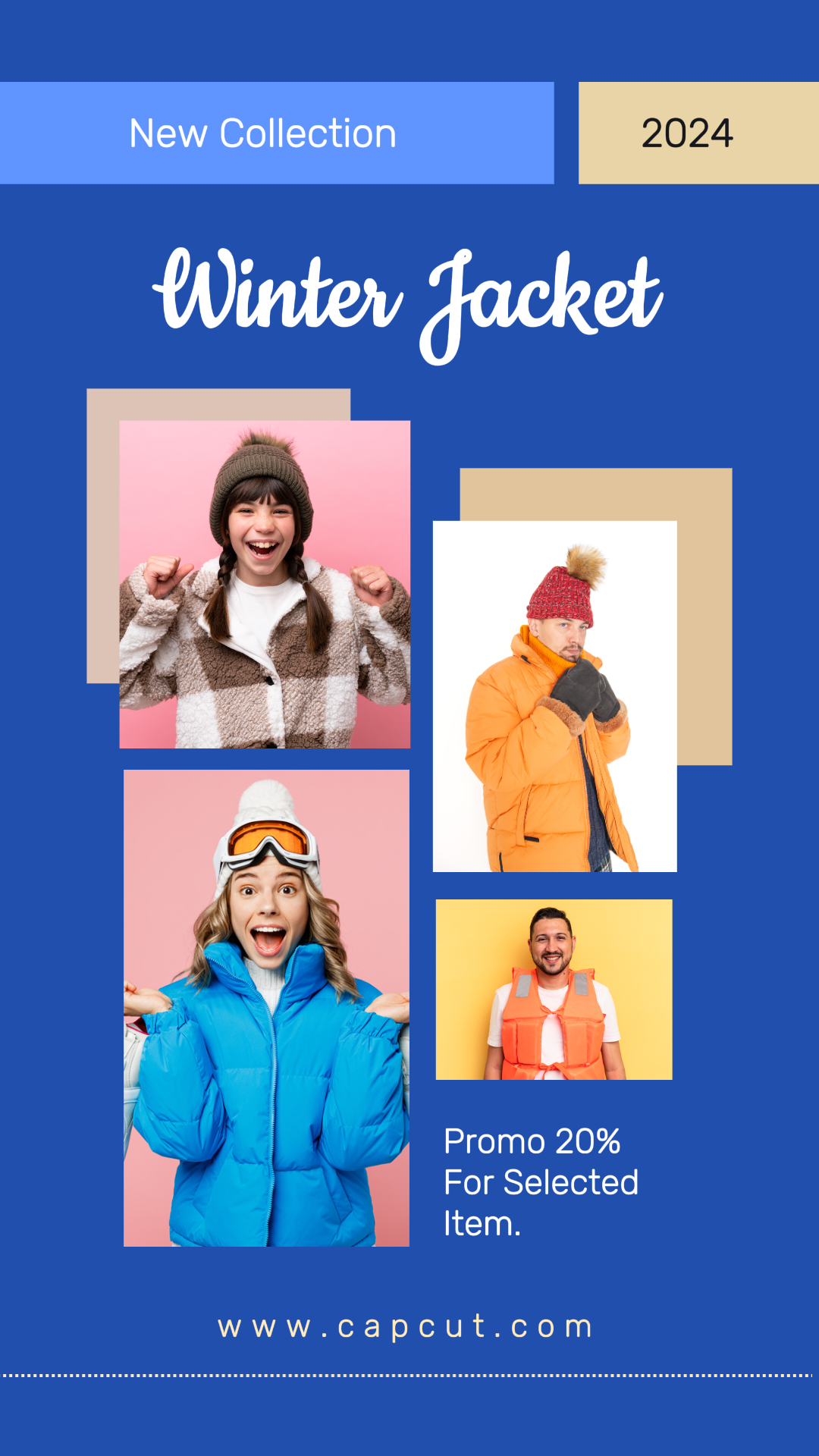 Winterjacke Kollektion Instagram Story 