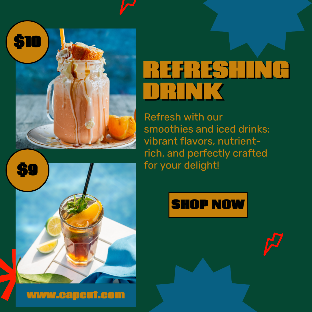 Poster Pemasaran Makanan dan Minuman Minuman Minuman Beraroma