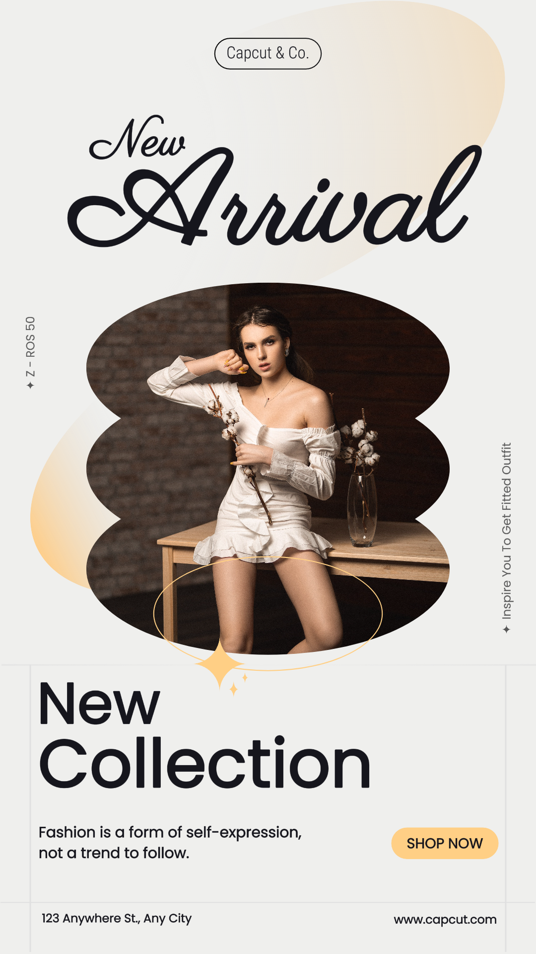 Beige Aesthetic Fashion Product New Collection