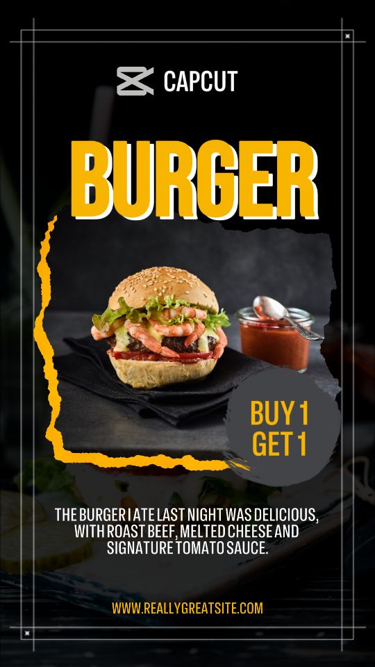 Burger Promotion Instagram Story
