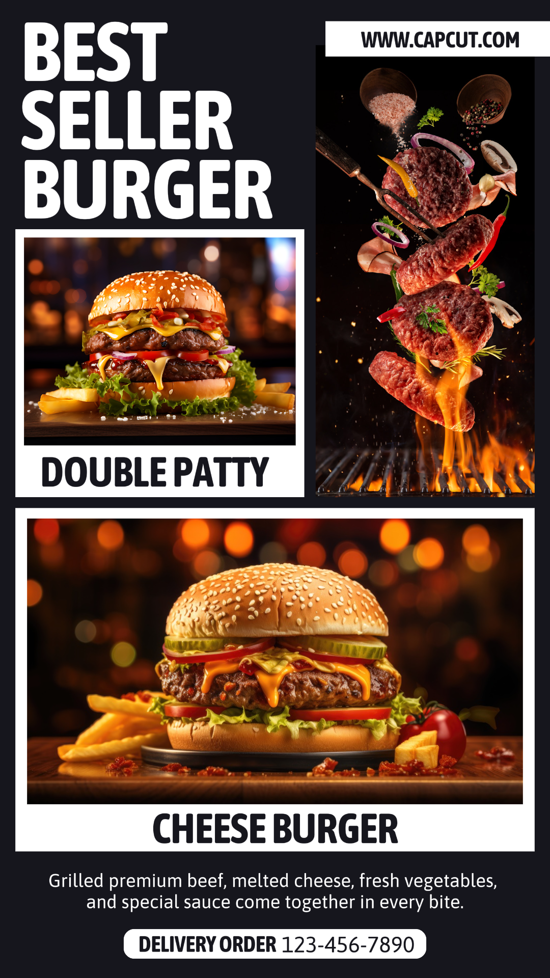 3 Multi-product Image BEST SELLER BURGER