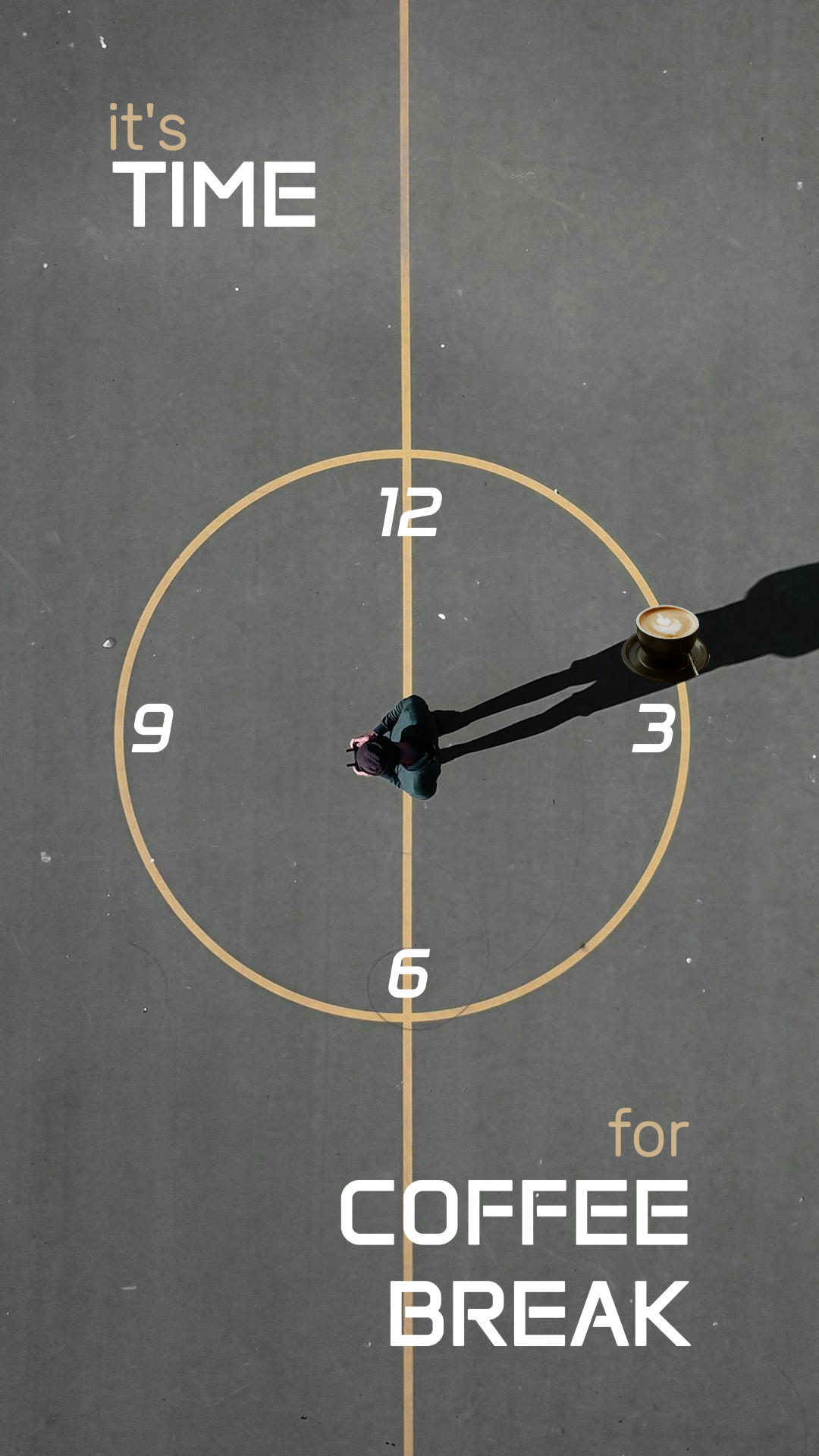 Tiktok thumbnail food and beverage coffee clock