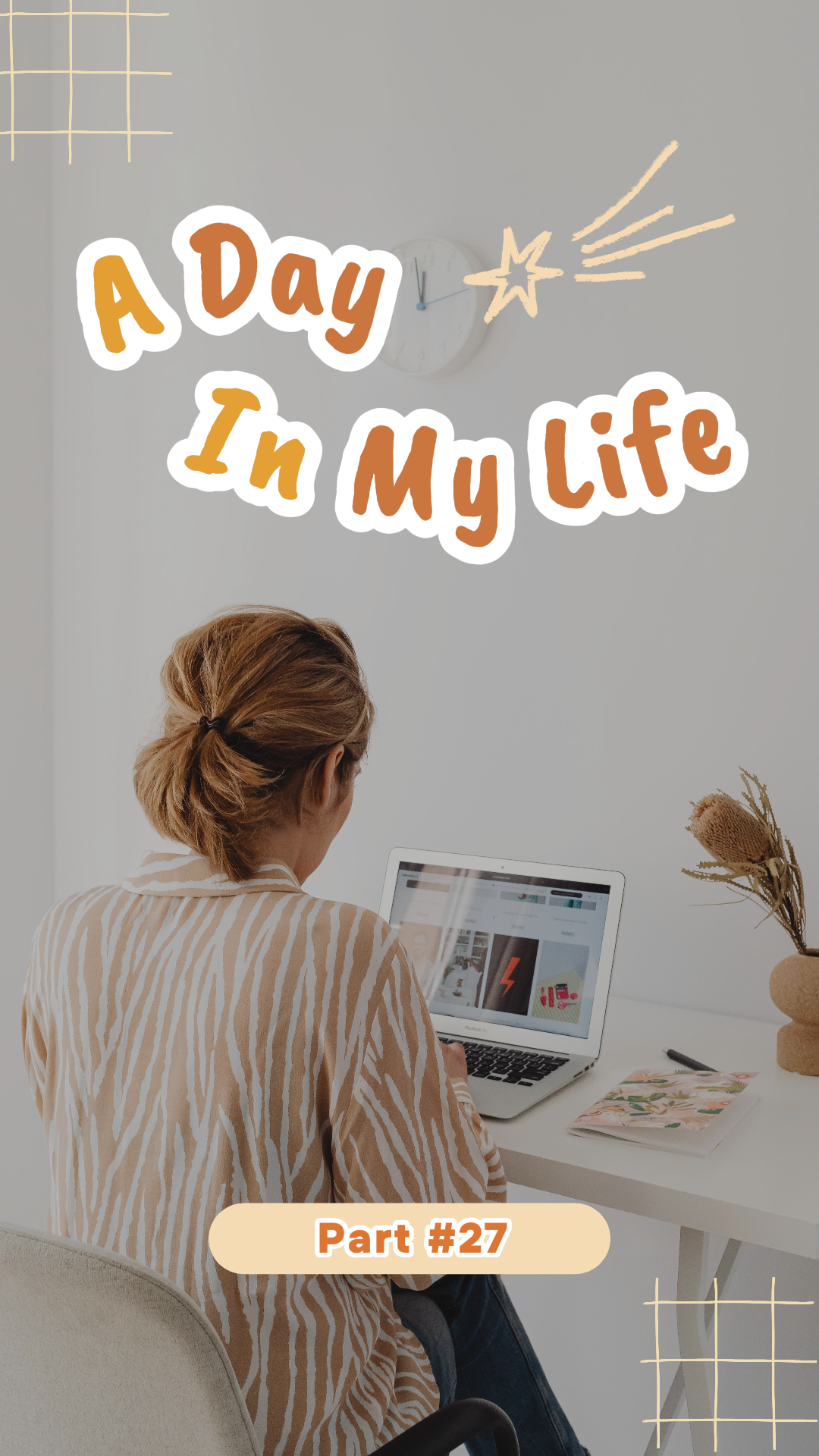 Tiktok Thumbnail A Day In my life vlog Cover