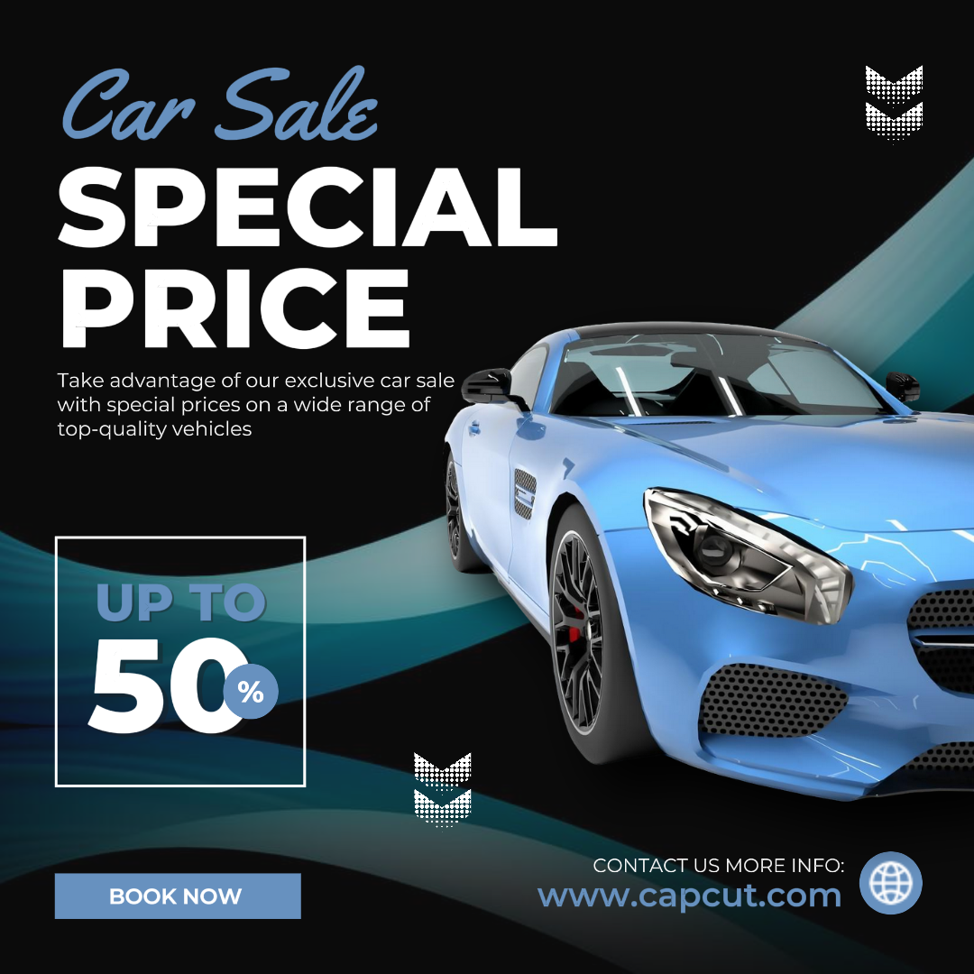 Carros Marketing Poster Venda de carro moderno Preço especial Instagram Post