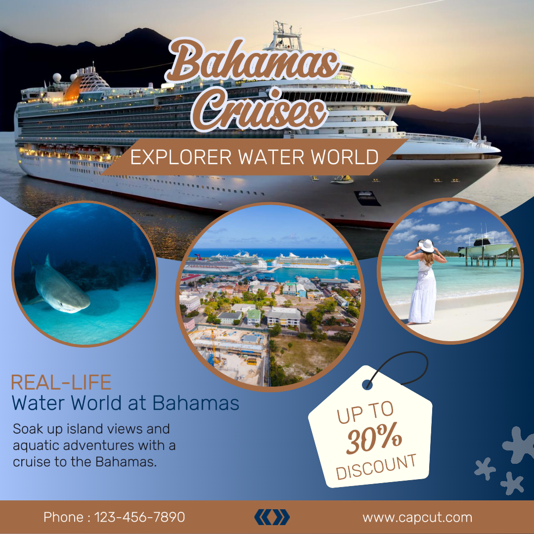 Travel Cruise Promo Instagram Post Biru