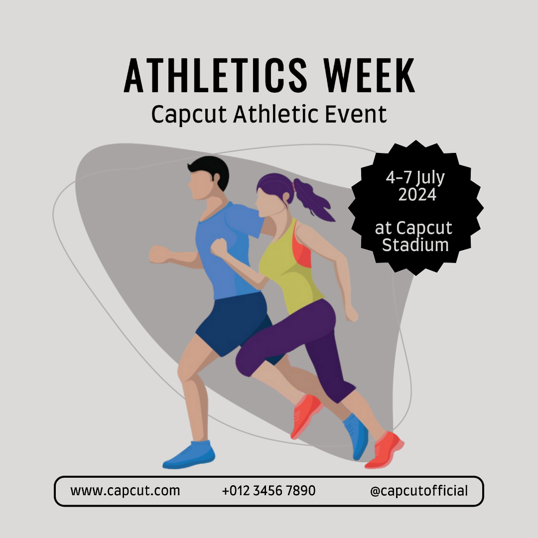 Poster Instagram Pekan Atletik Olahraga Dan Pertandingan