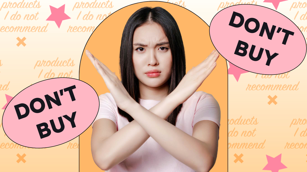 추천하지 않는 제품 유튜브 썸네일