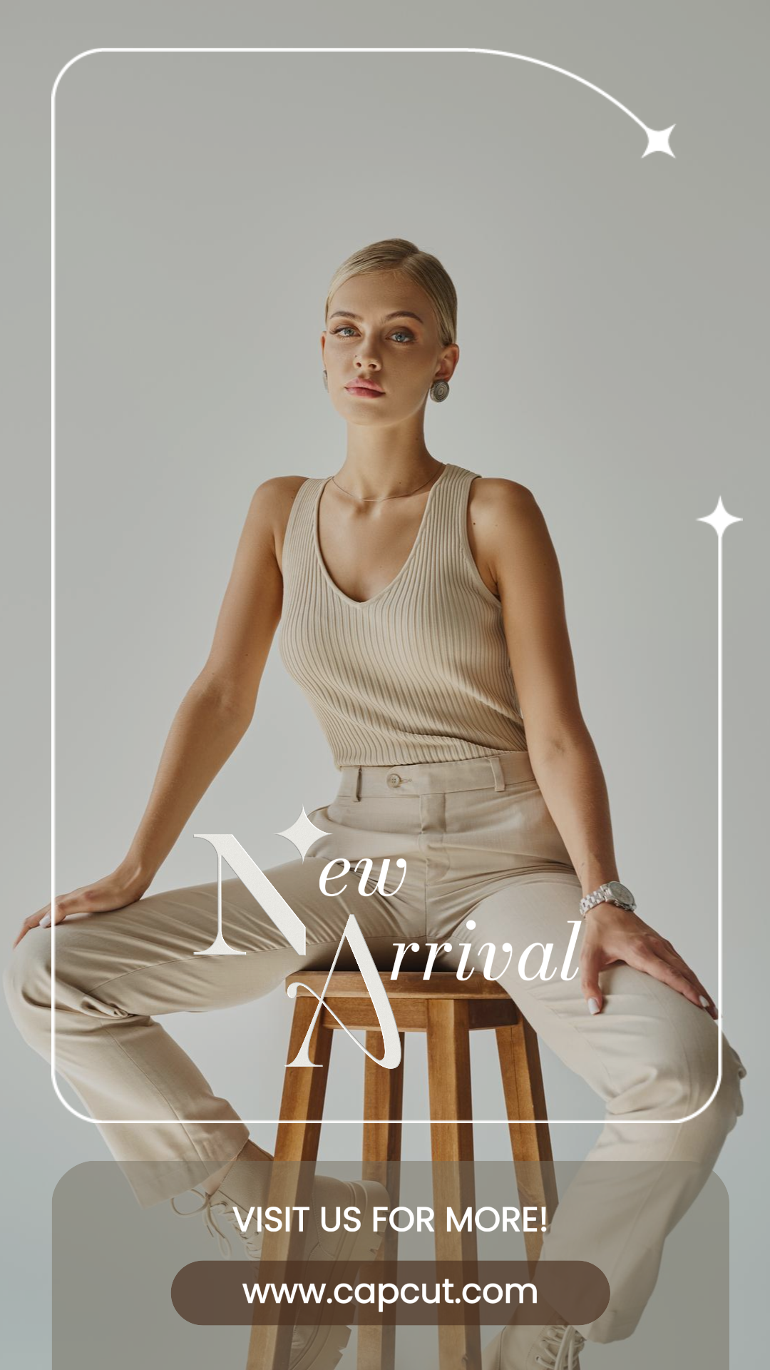 Affiche marketing de vêtements et de chaussures histoire instagram