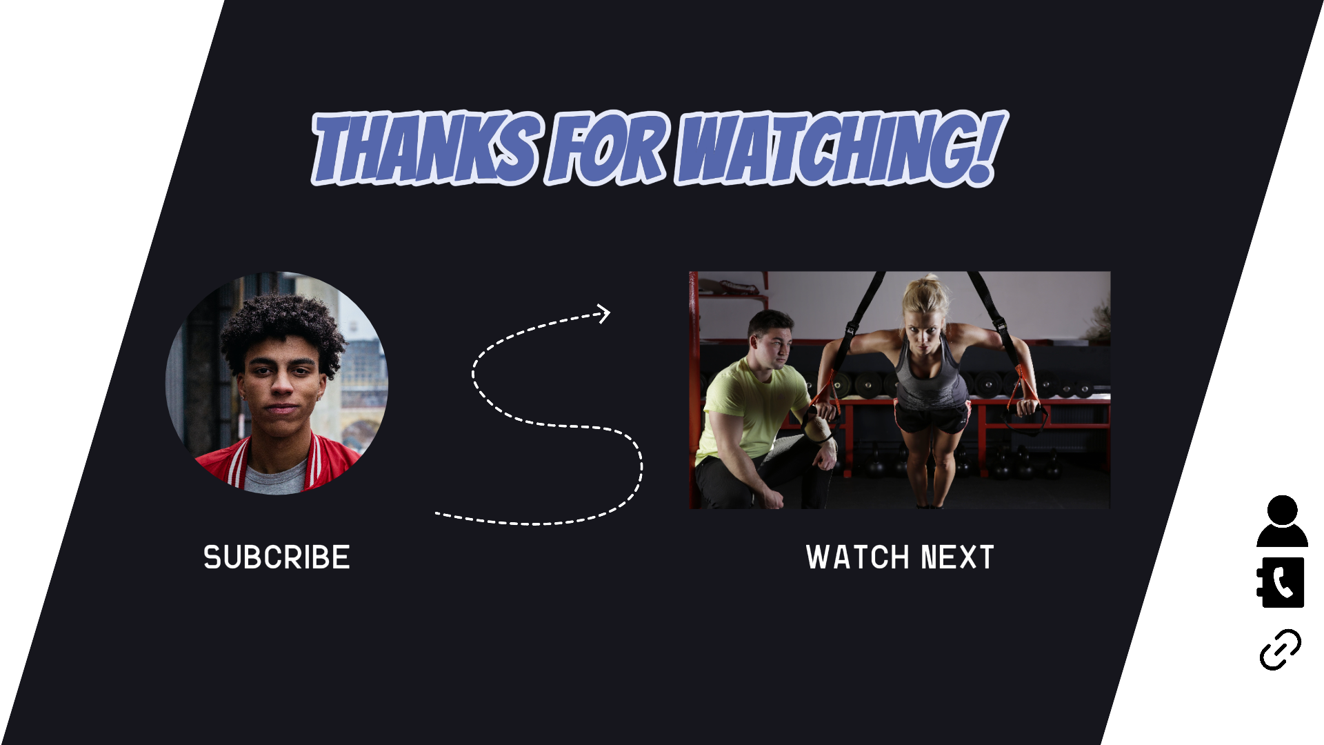 Trabalhos Youtube Endscreen template: