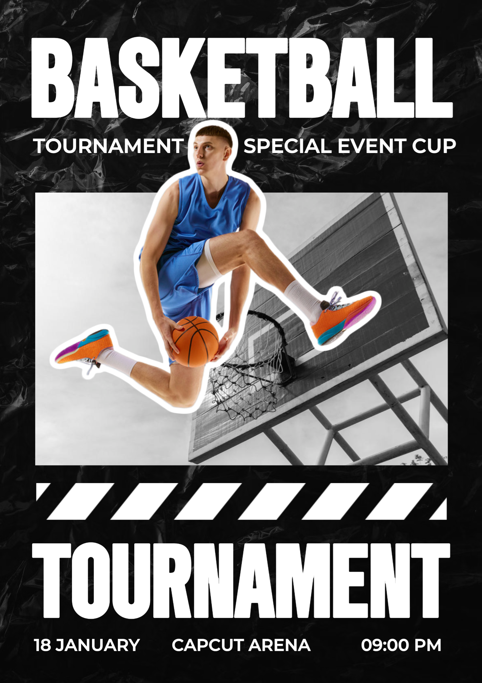 Affiche de l'événement du tournoi de basketball