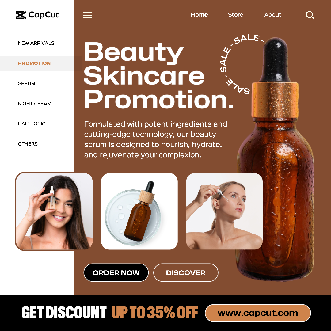 Beauty Care Marketing Poster Beauty Skincare Promotion Instagram Post
