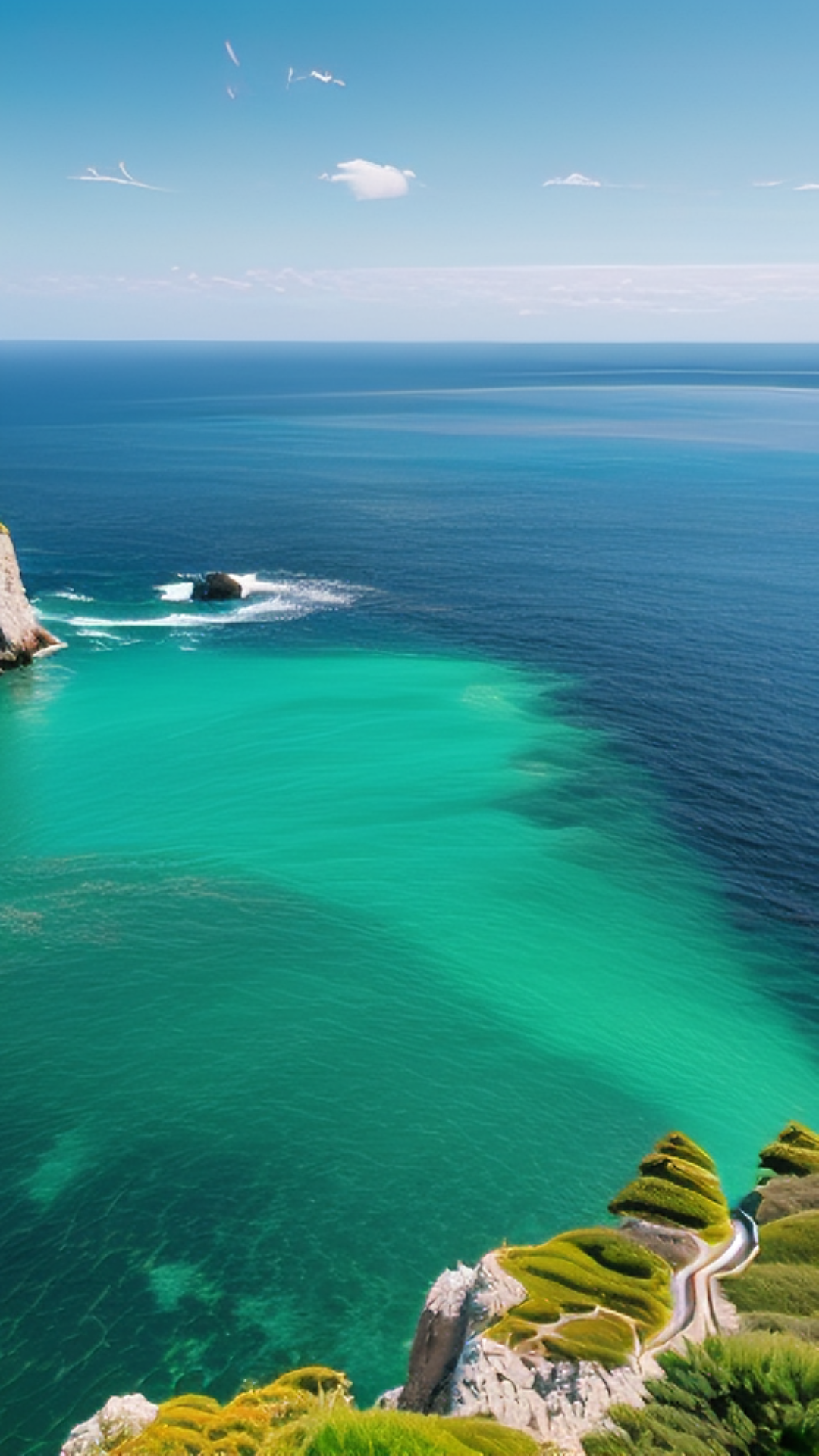 Wallpaper creative poster sea view