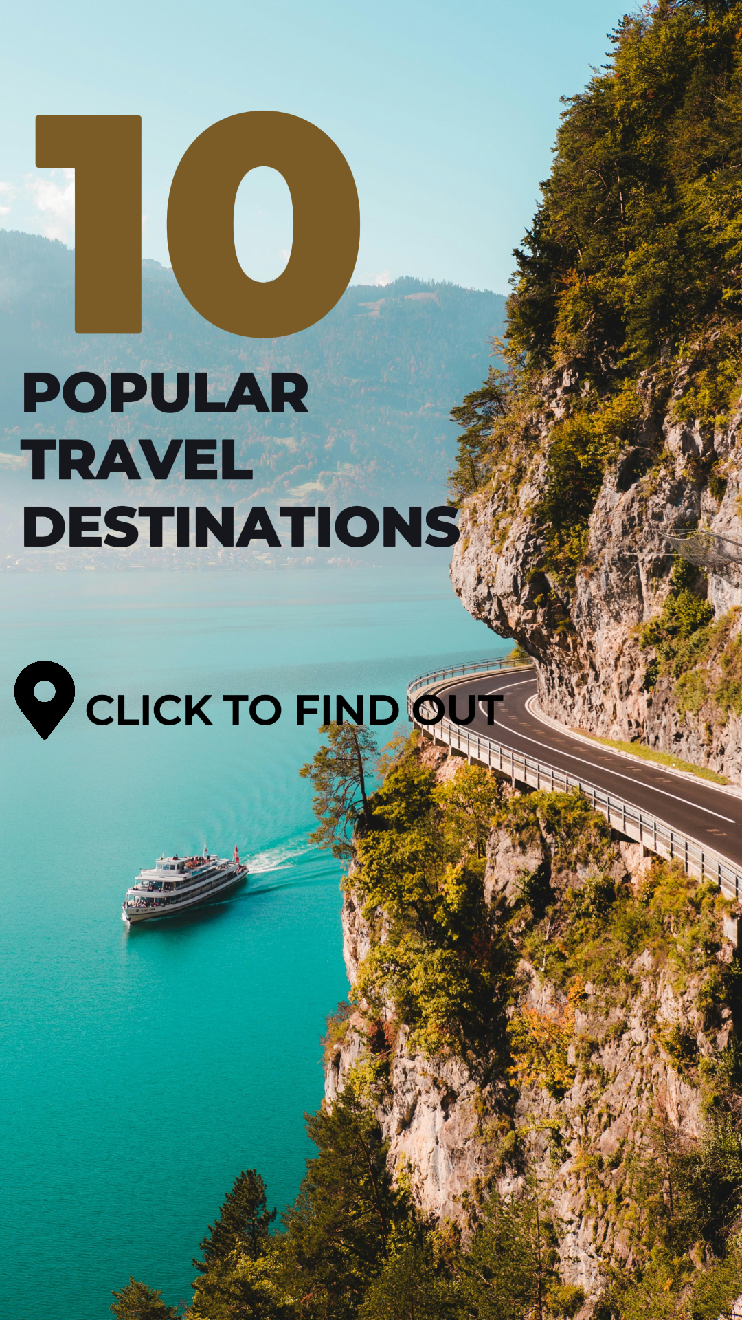 Tiktok miniature affiche créative voyage populaire