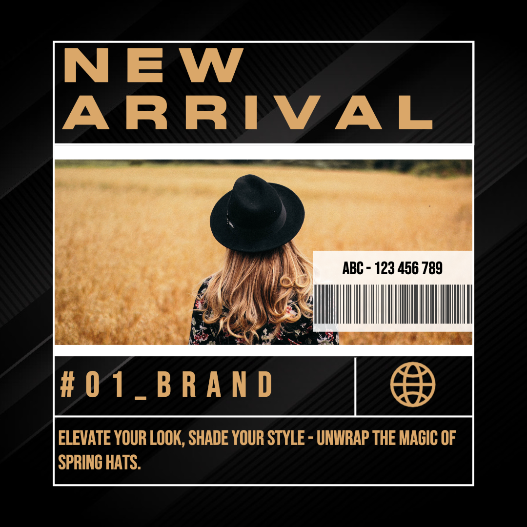 E-commerce Produto Display Hat Instagram Post