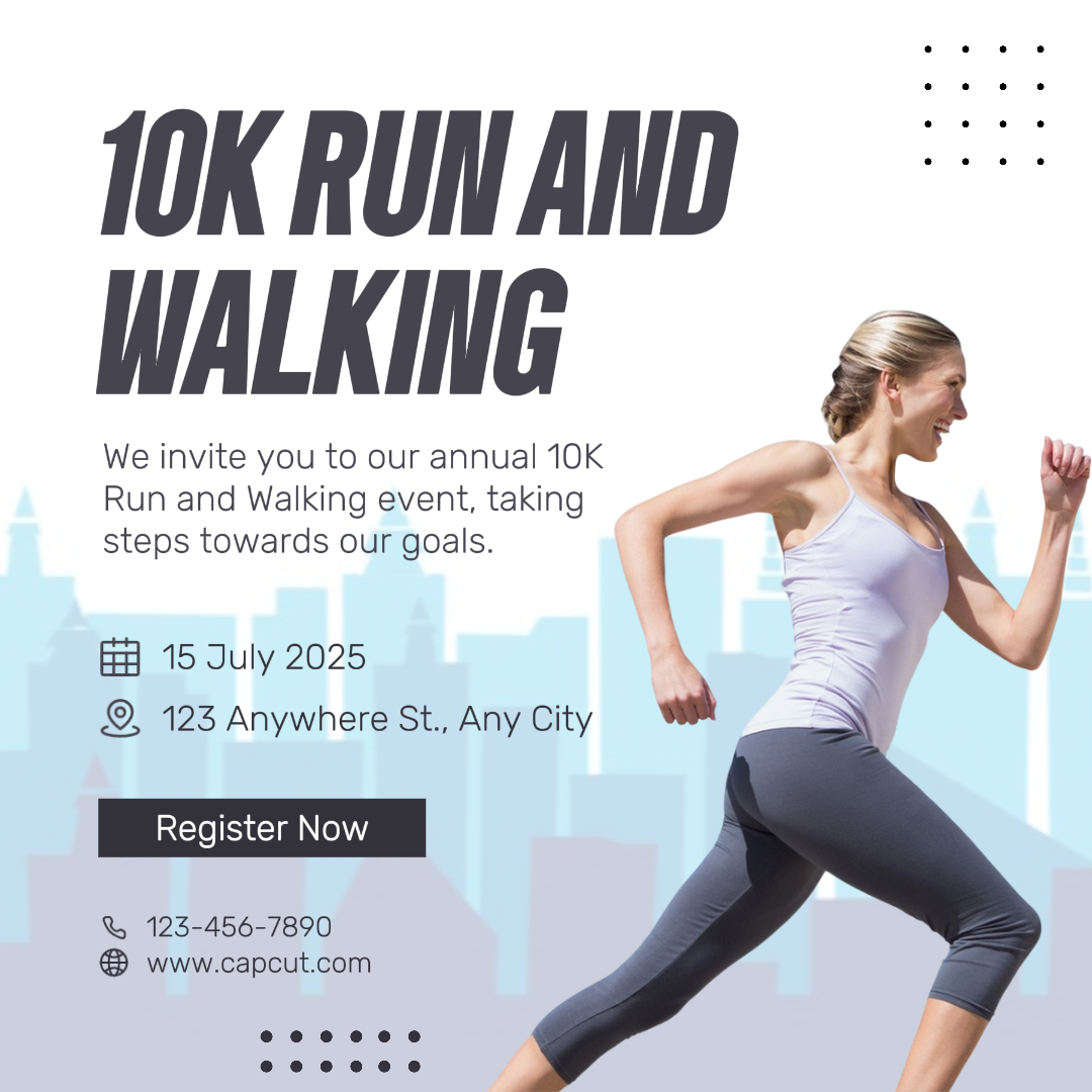 Sports and match marketing poster athletics run and walking