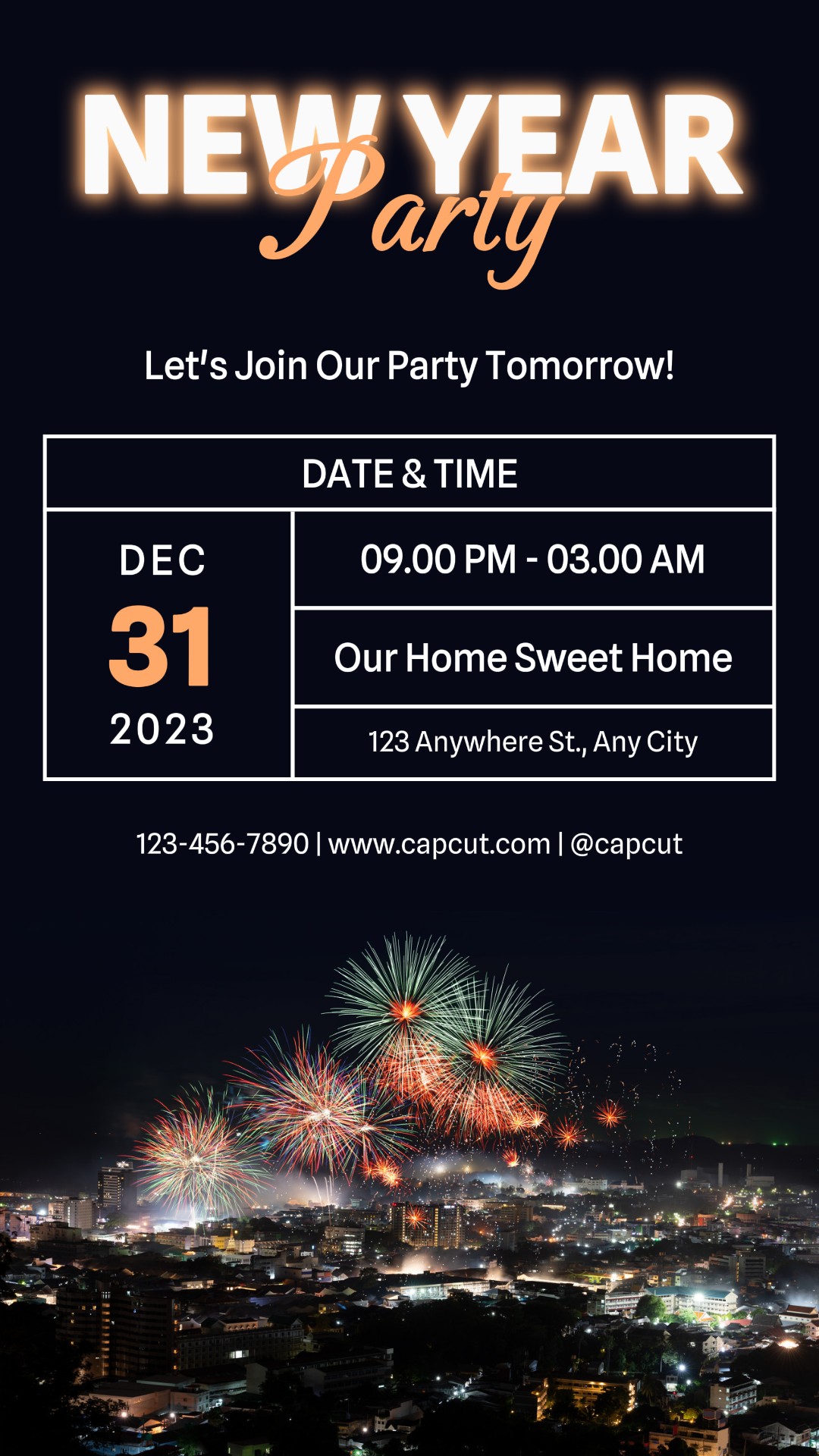 Other Industries New Years Party Instagram Story