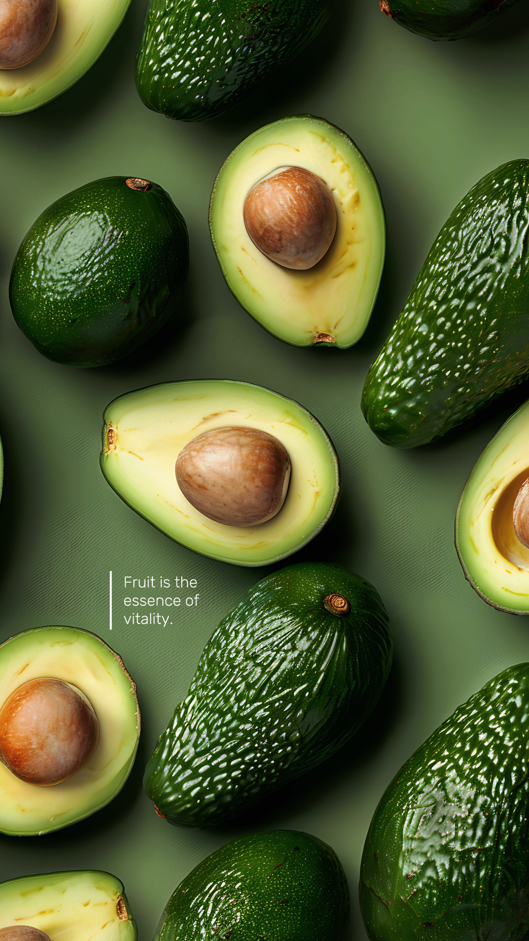 Fondo de pantalla cartel creativo frutas