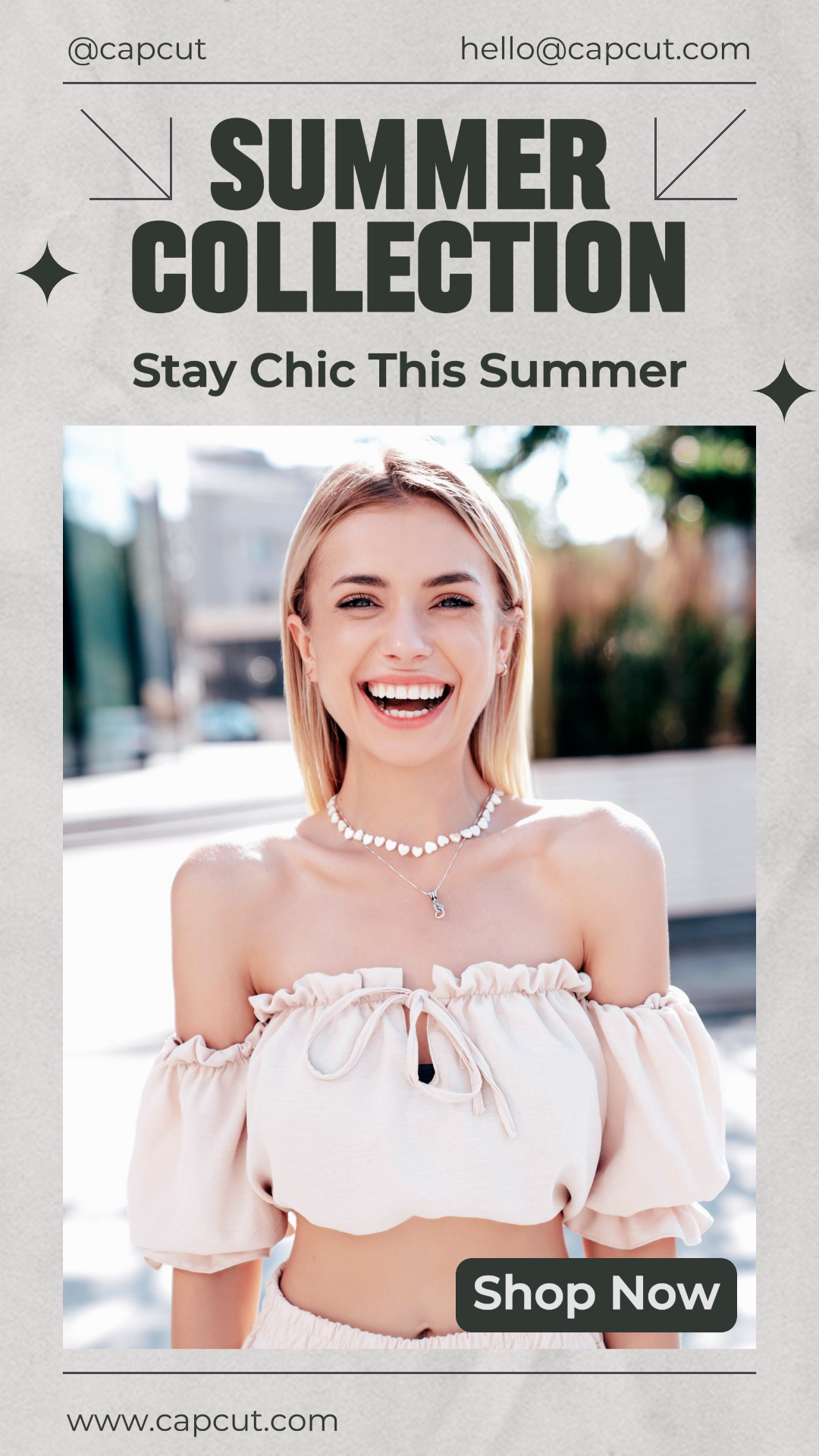  Clothing and shoes marketing poster Instagram Story