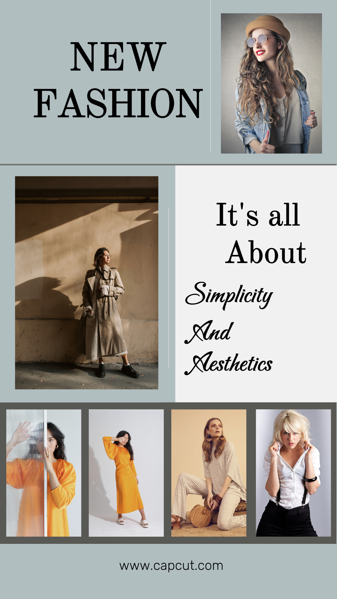 Nova história do instagram da moda cinza branco