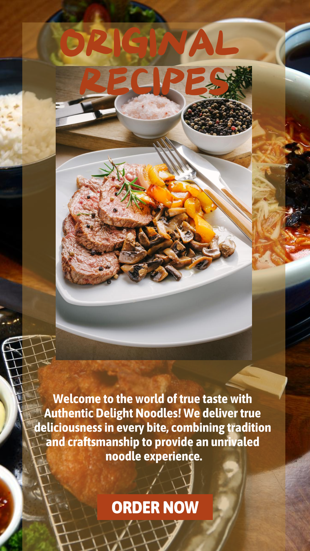 오리지널 레시피 음식 미니멀리스트 인스타그램 스토리