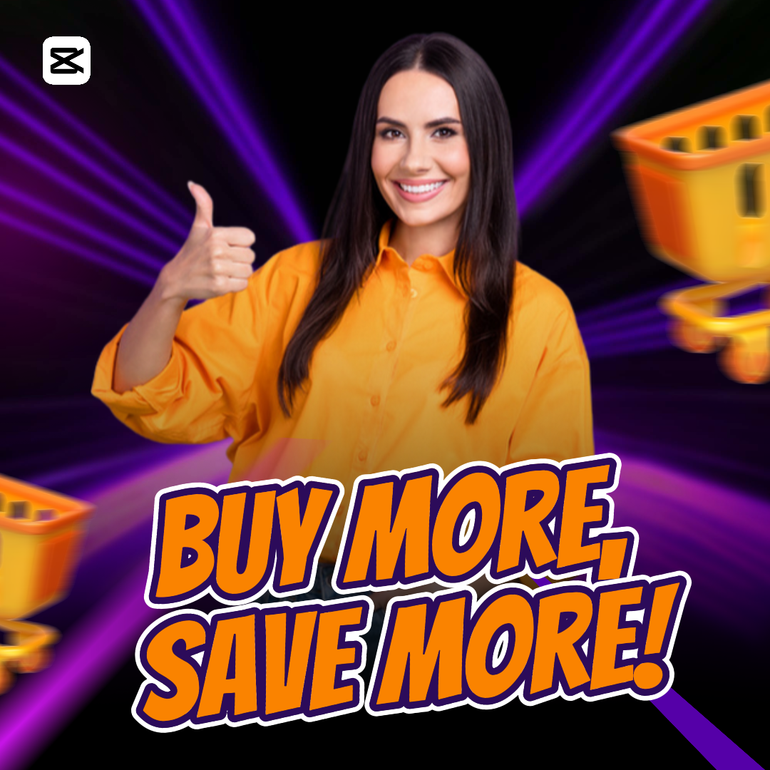 Cartel De Compras - Compra Más, Ahorra Más