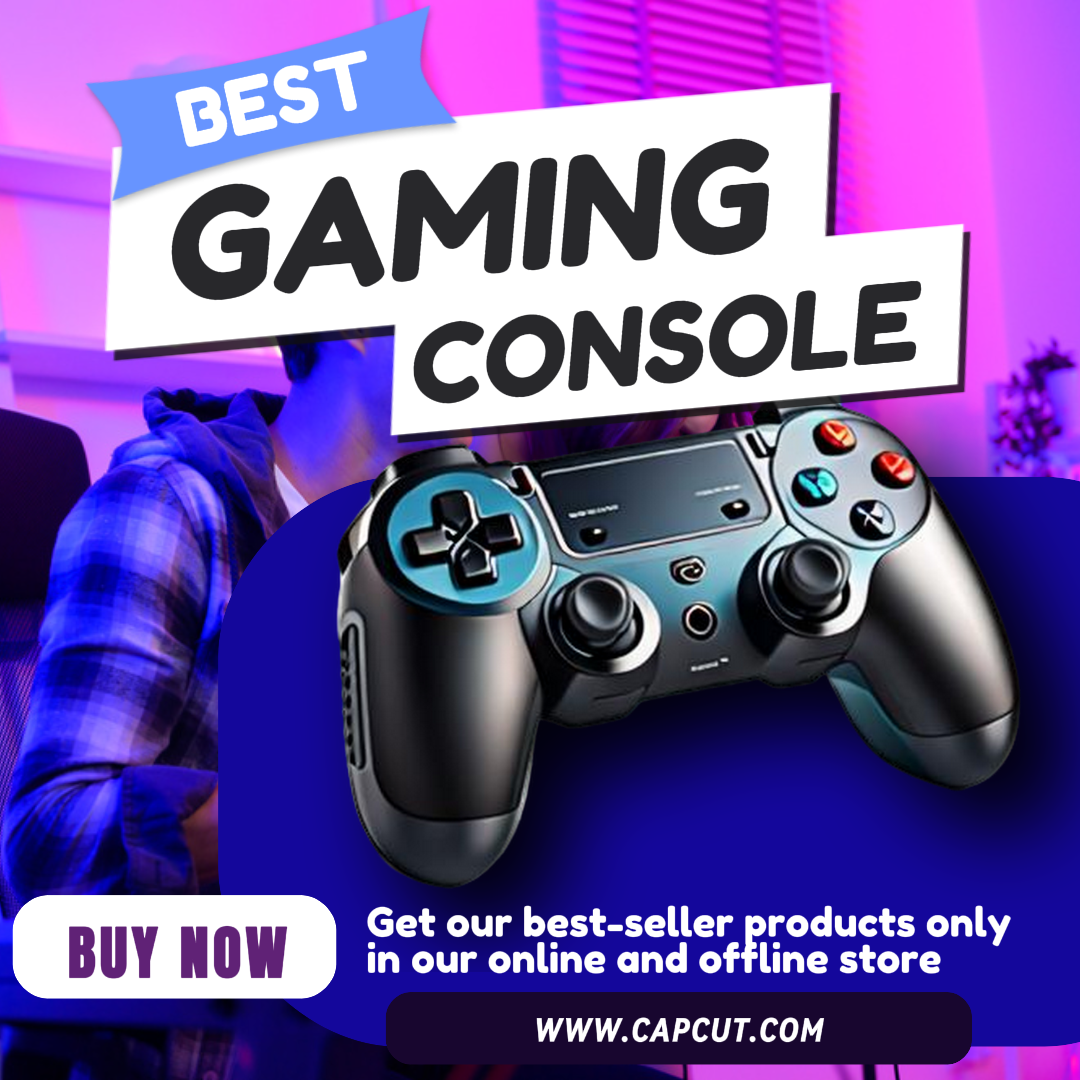 Iklan Facebook, Elektronik, konsol game, ungu modern yang elegan, desain posting media sosial