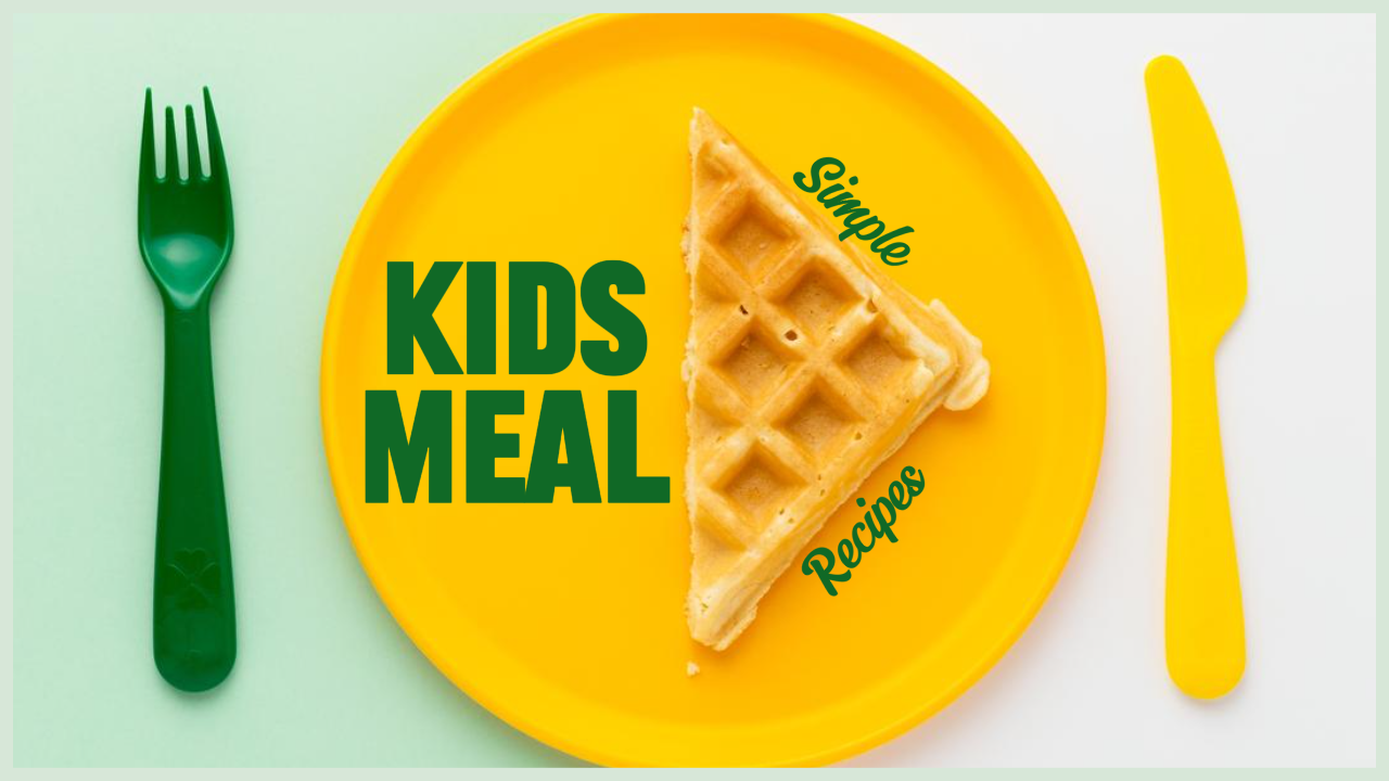 Vignette Youtube Vlog Food Repas pour enfants