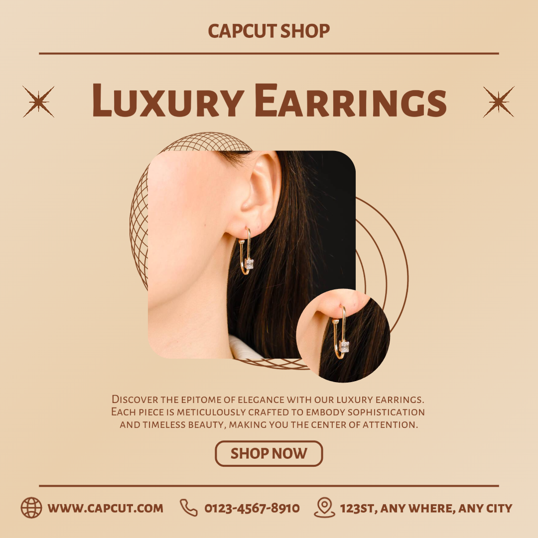 Jewelry and accessories Luxury Earrings Promotion Instagram Post
