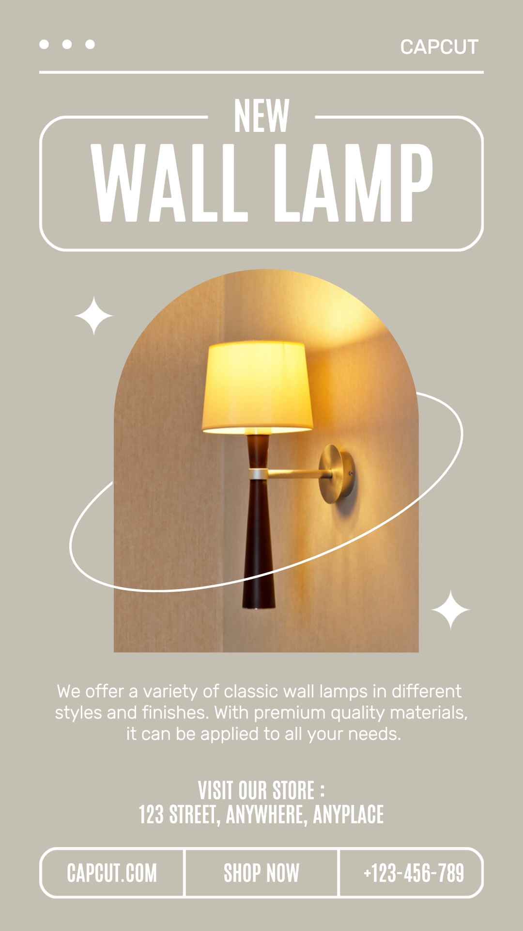 Wall Lamp Instagram Stories