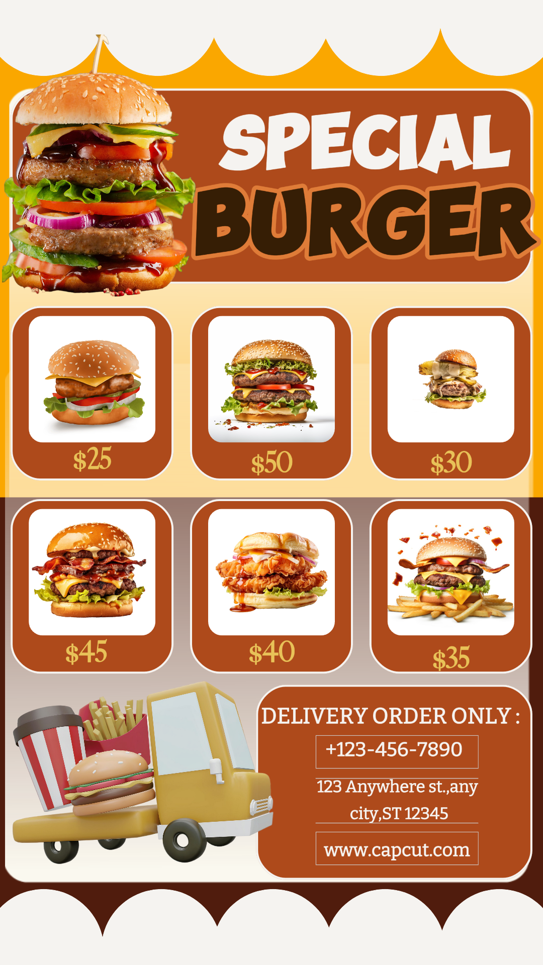 Bild Produktanzeige Burger 