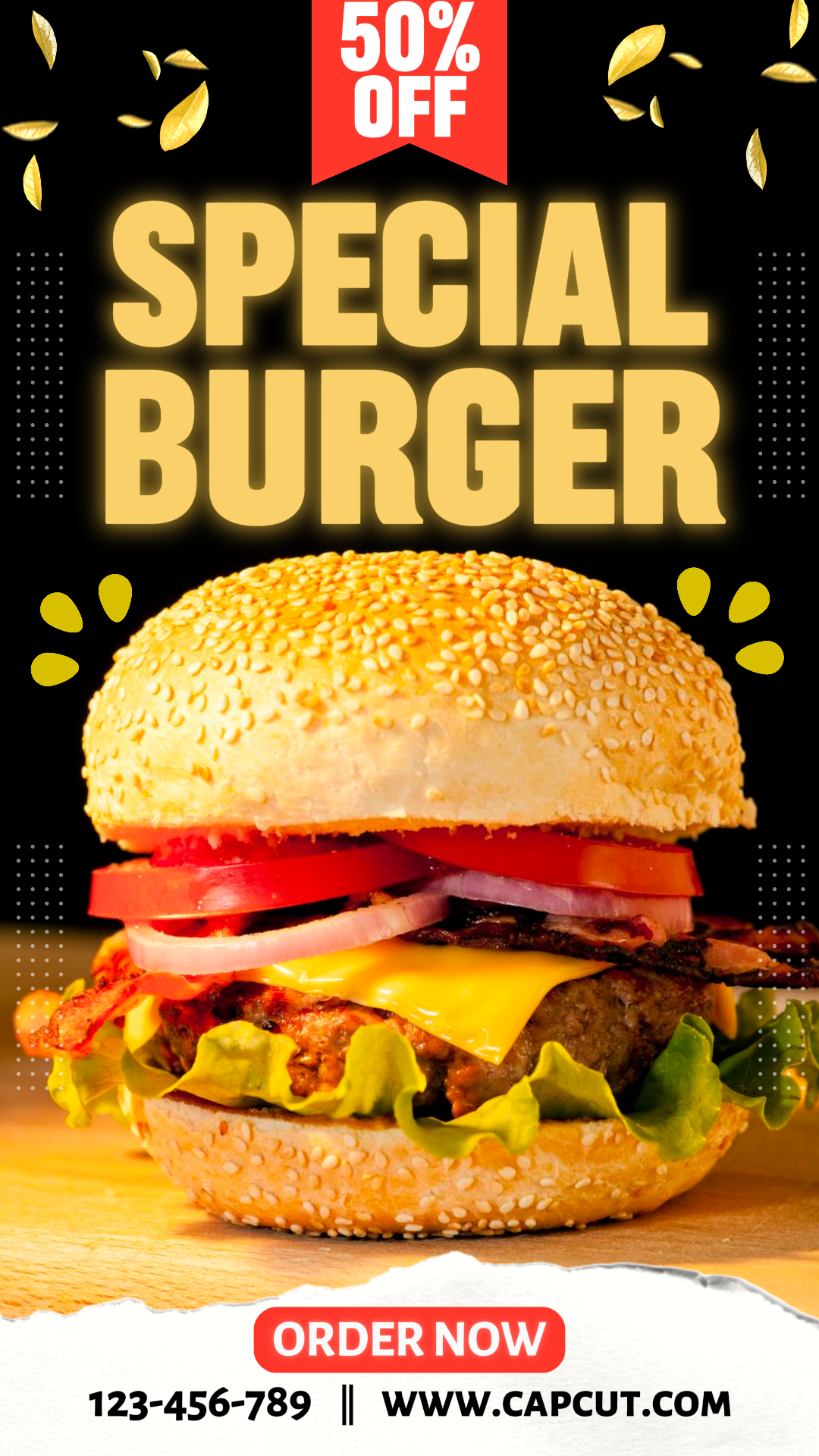 Special Burger Promo Instagram Story